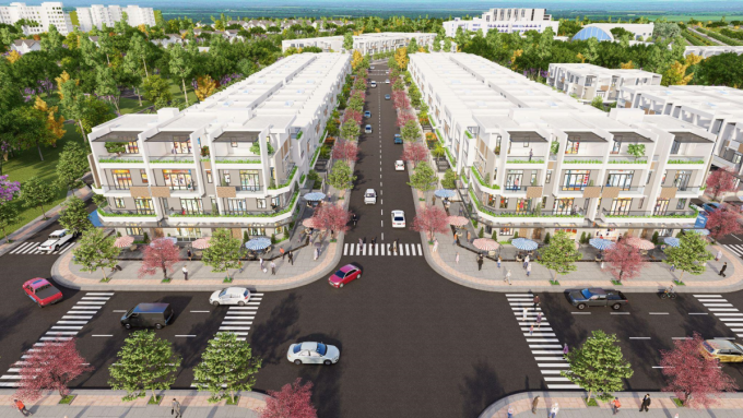 BGI Topaz Downtown is oriented to be a Japanese-style commercial and business district. Photo: Joint venture of BGI Group and IUC Group