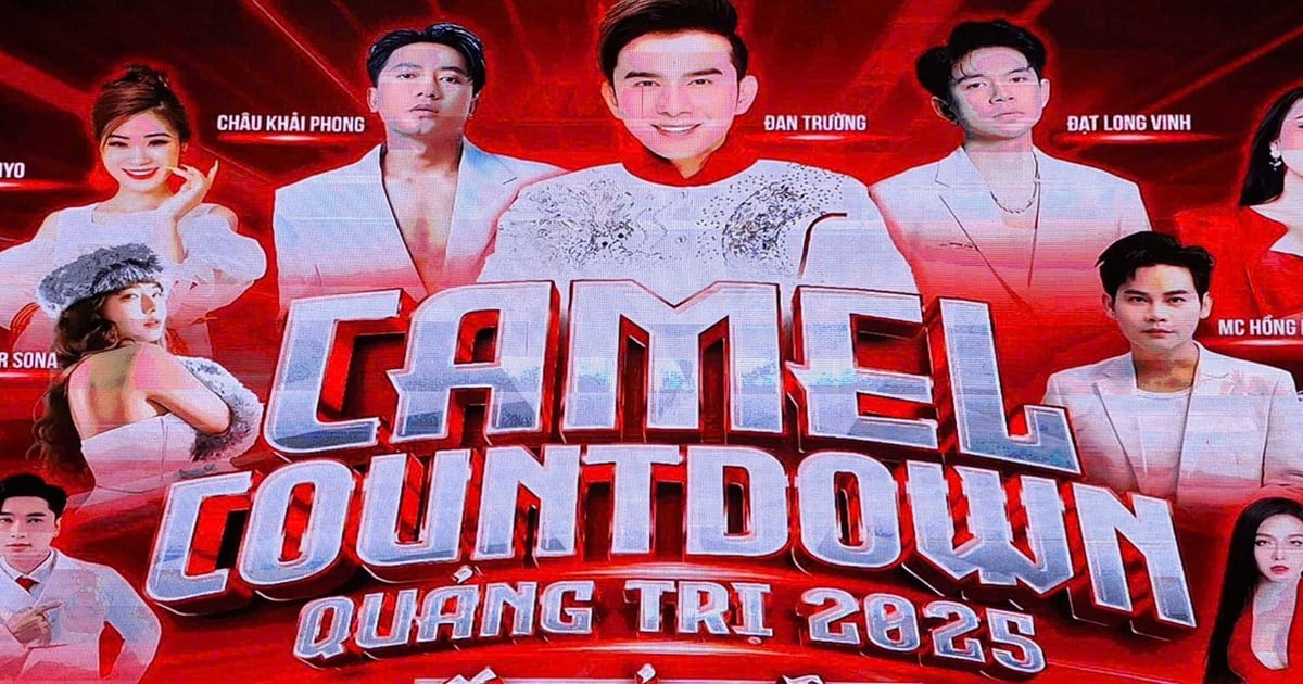 Dan Truong performs at the Countdown Quang Tri 2025 program