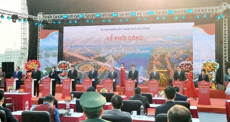 Hai Phong inicia la construcción del puente Nguyen Trai sobre el río Cam, capital de más de 6.235 billones de VND