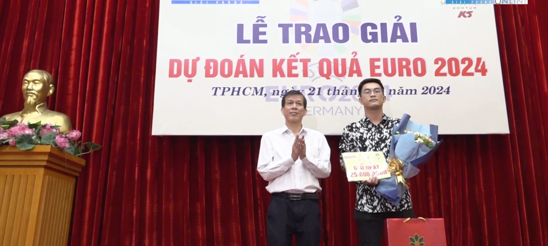 Saigon newspaper prize-giving ceremony for the Euro 2024 football prediction contest image 1