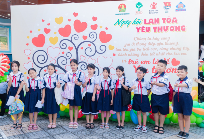 Children participate in the program.