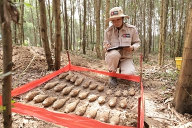 Projet MAG Quang Tri : faire exploser en toute sécurité 29 obus de mortier