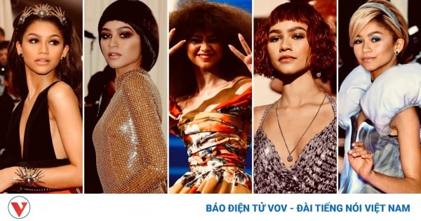 Thời trang ấn tượng của nữ diễn viên Zendaya tại sự kiện thảm đỏ Met Gala