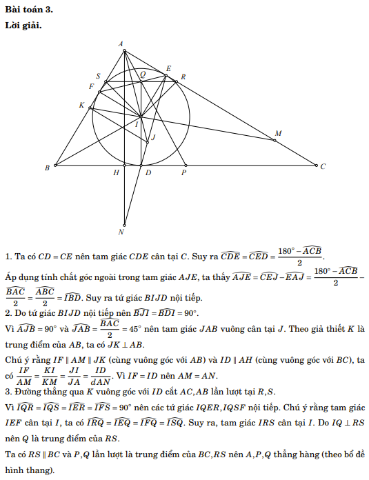 Réponses à l'examen de mathématiques de 10e année à Hô-Chi-Minh-Ville - 3