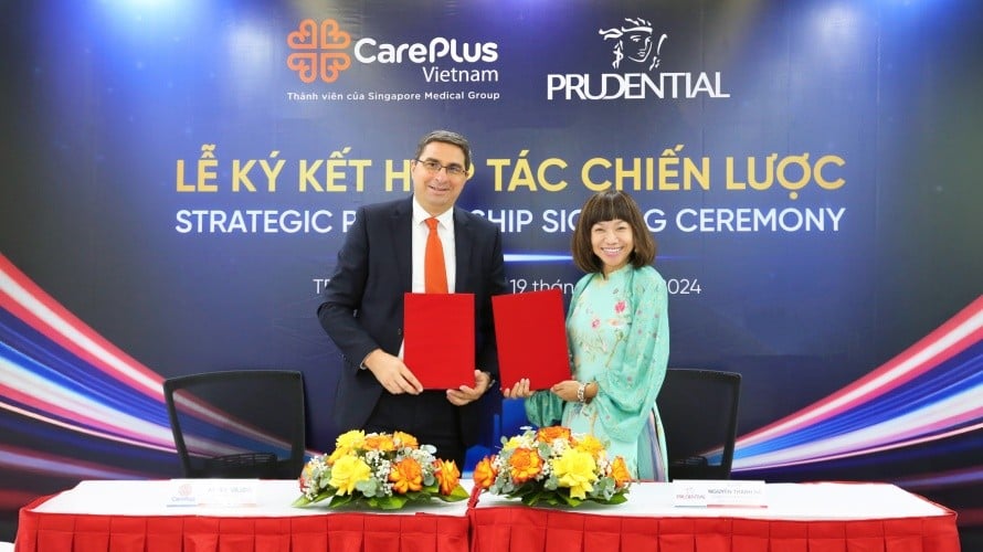 Prudential và CarePlus ký kết hợp tác chiến lược, cung cấp dịch vụ chăm sóc sức khoẻ và tầm soát cho khách hàng