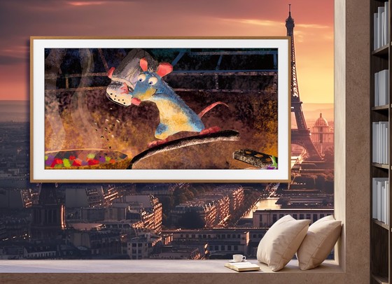 Một bức tranh trên TV The Frame kỷ niệm 100 năm thành lập Disney