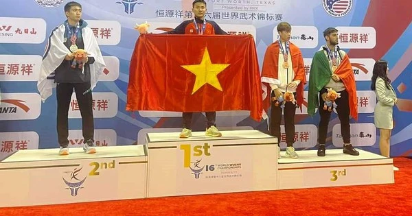 Nam vận động viên Quảng Nam xuất sắc giành HCV wushu thế giới