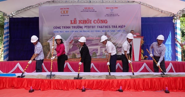 กองทุน Golden Trust และ PNJ สนับสนุนการก่อสร้างโรงเรียนในพื้นที่สูง Quang Ngai