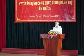 141 thí sinh dự tuyển kỳ tuyển dụng công chức tỉnh lần thứ 33