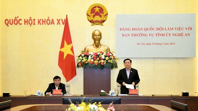 Élaborer des mécanismes et des politiques spécifiques qui suivent de près les objectifs et l'orientation de développement de la province de Nghe An conformément à la résolution n° 39-NQ/TW du Politburo