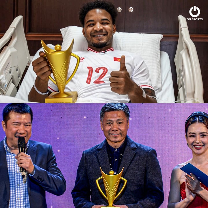 Nguyen Xuan Son et le photographe Nguyen Quang Minh ont remporté la Coupe de la Victoire. (Photo : On Sports)