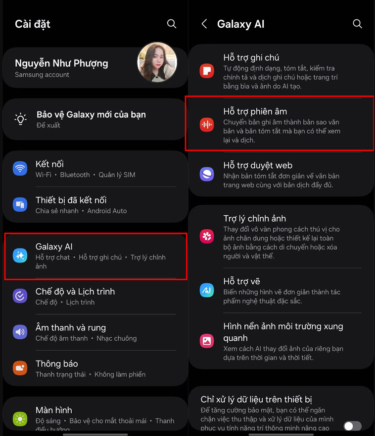 Summary of recording on Samsung using AI, a powerful tool for work and study efficiency, image 3