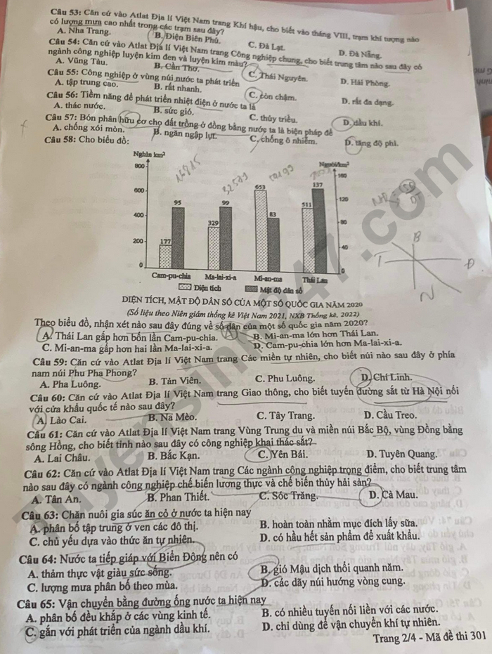 Abiturprüfung 2023 Geographie Fachprüfung Code 301 Bild 2