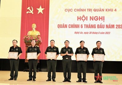 Cục Chính trị Quân khu 4 Hội nghị Quân chính 6 tháng đầu năm 2023