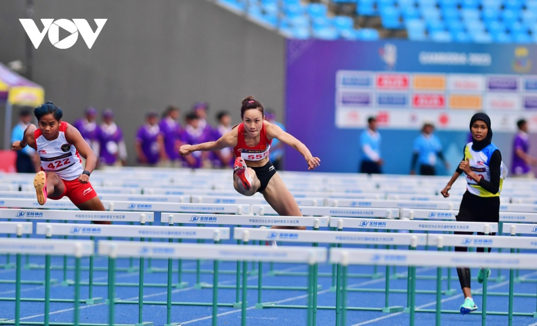 Huynh Thi My Tien and her lightning-fast runs in the women's 100m hurdles