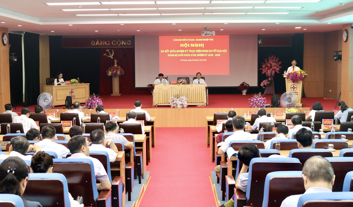 Mid-term review conference on the implementation of the Resolution of the Provincial Party Congress of Agencies and Enterprises   