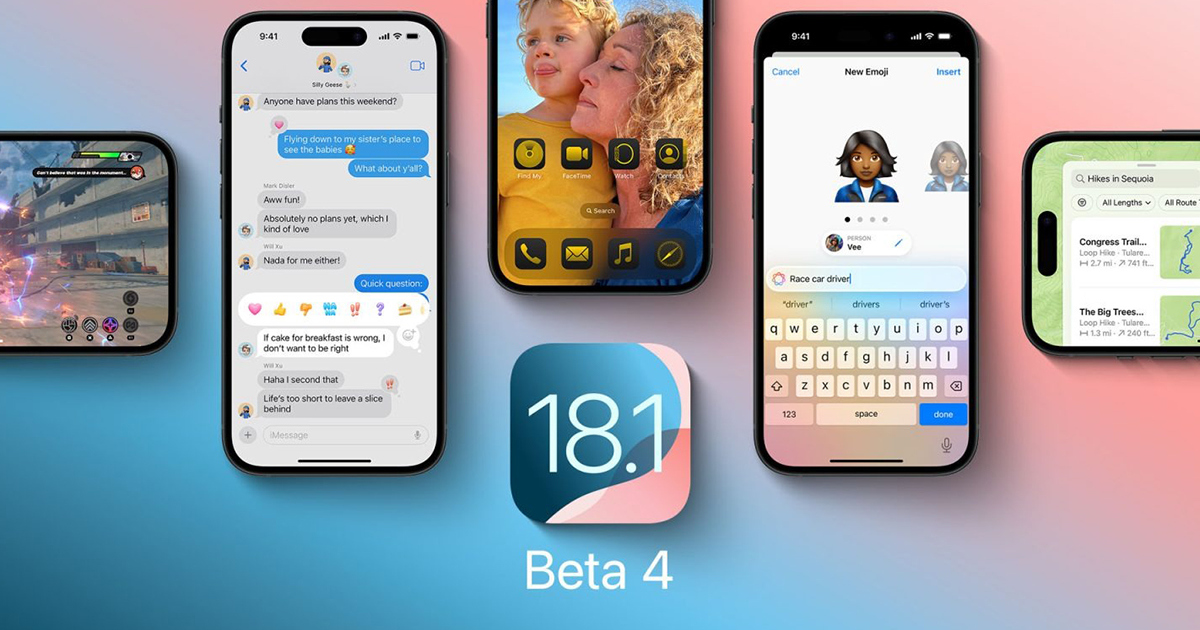 Apple lance iOS 18.1 bêta 4