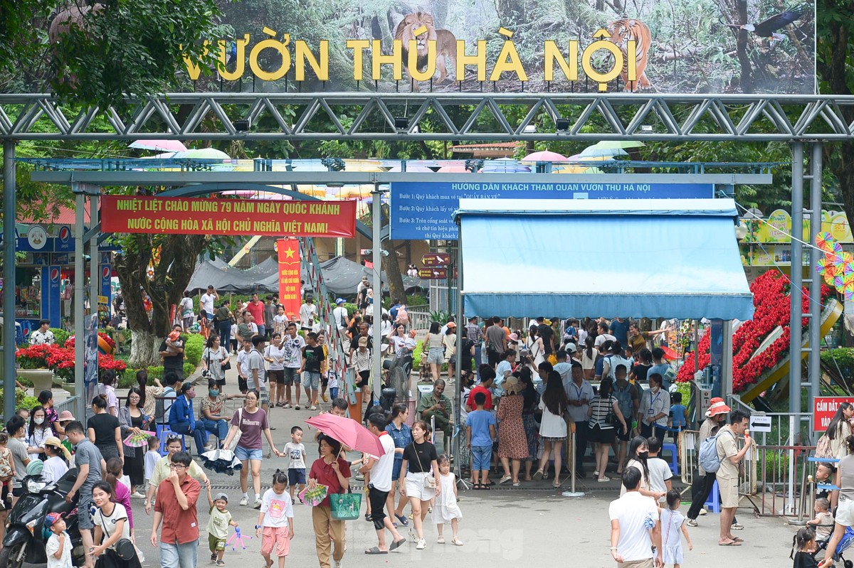 Hanoi people leisurely stroll and sightsee during Independence Day holiday photo 18