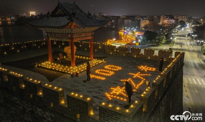 Xiangyang scenery on the occasion of the 100th anniversary of Jin Yong's birth. Photo: CCTV