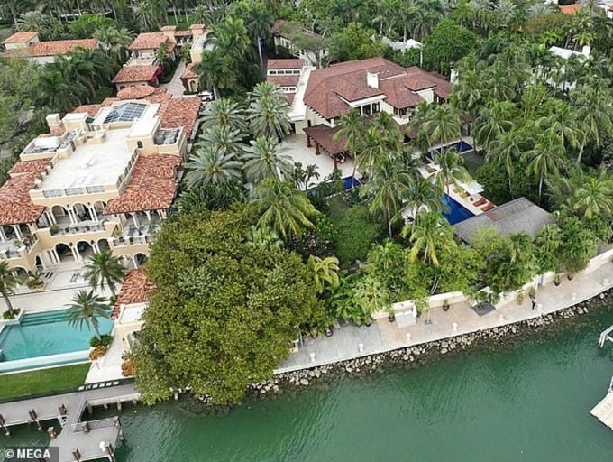 Villa avec cinq hypothèques à Miami. Photo : MEGA