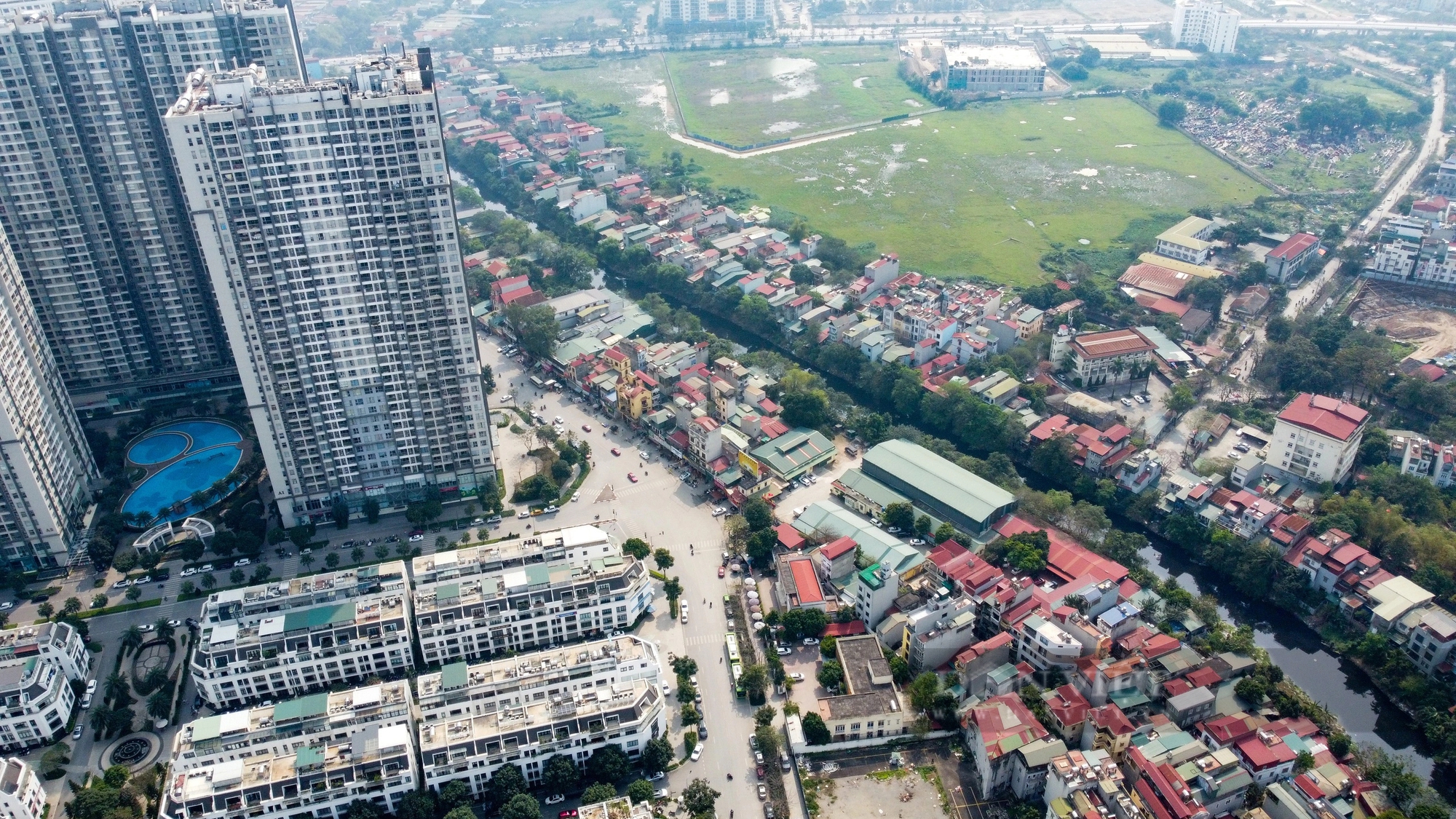 Hiện trạng dự án cầu vượt sông Nhuệ bị Hà Nội đưa vào 