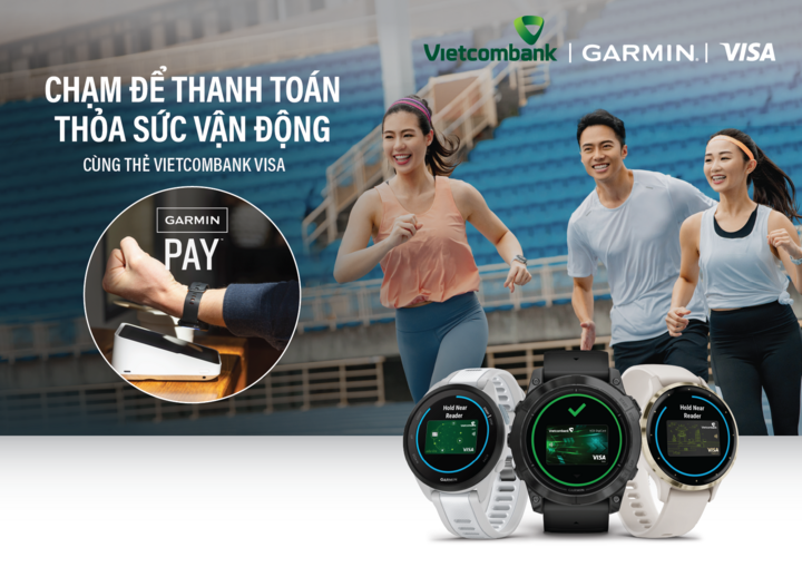 Vietcombank deploys Garmin Pay one-touch payment for Visa cards - 1