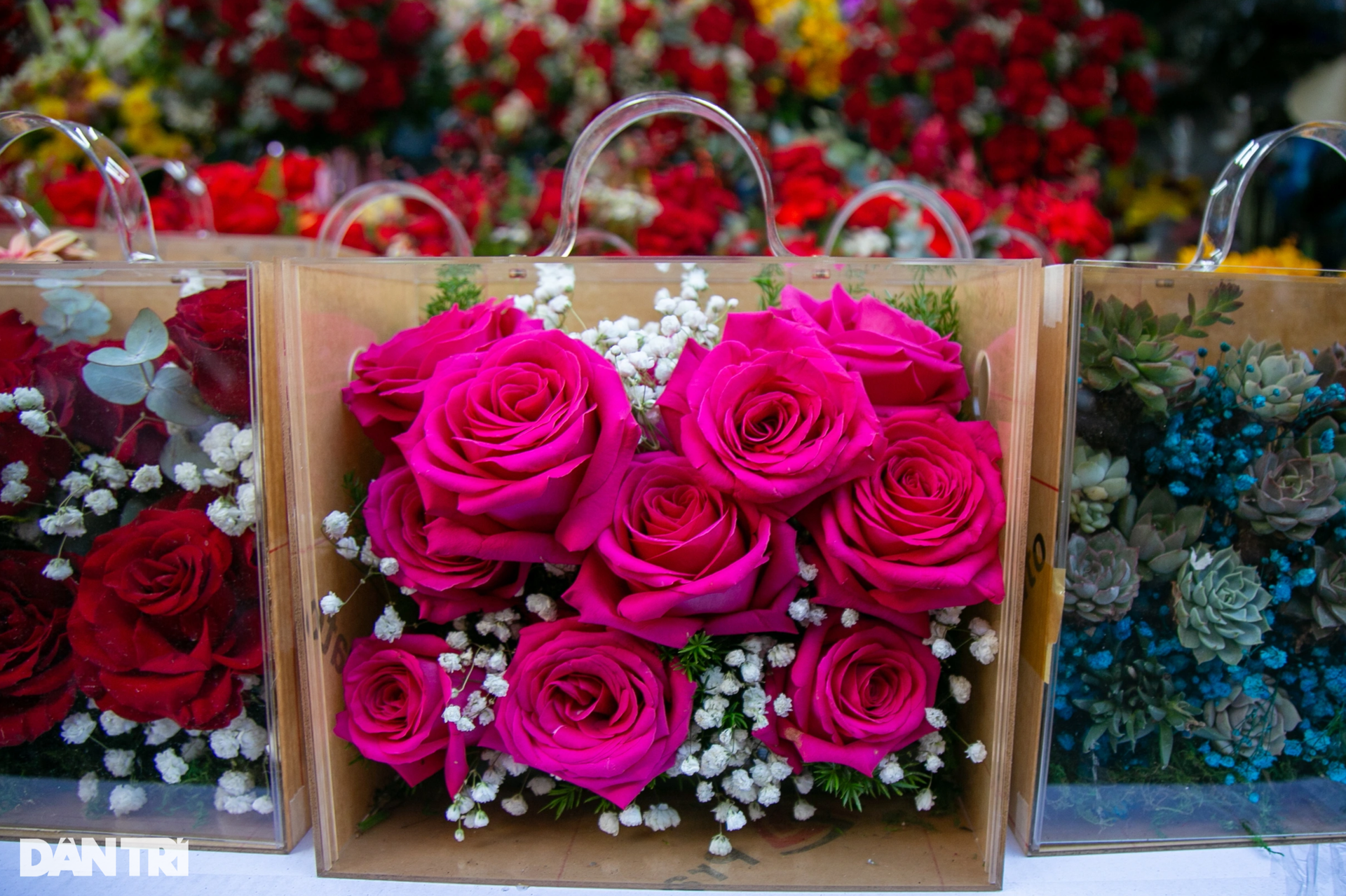 Crowding at the largest flower market in Ho Chi Minh City on March 8th photo 8