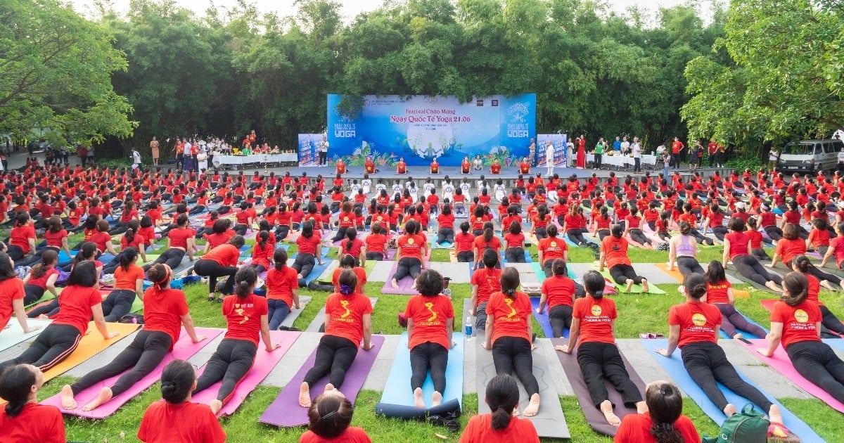 The most crowded yoga performance is about to take place in Thai Nguyen