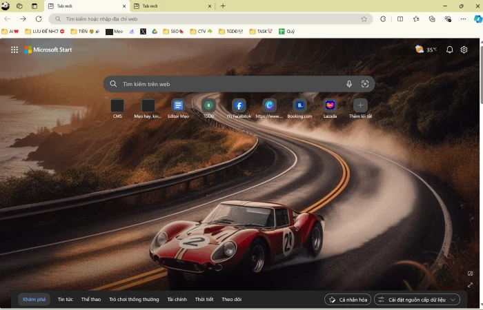 Tạo theme bằng AI cho Microsoft Edge trên máy tính siêu thú vị