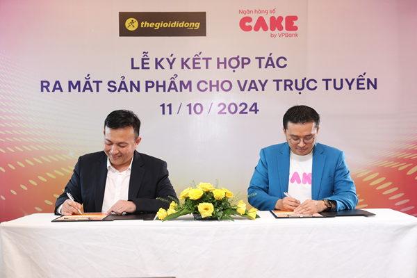 Cake Digital Bank and Mobile World sign cooperation agreement to provide consumer loan products