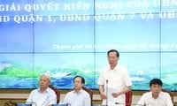 Le président de la ville de Ho Chi Minh montre comment éliminer les projets lents et prolongés