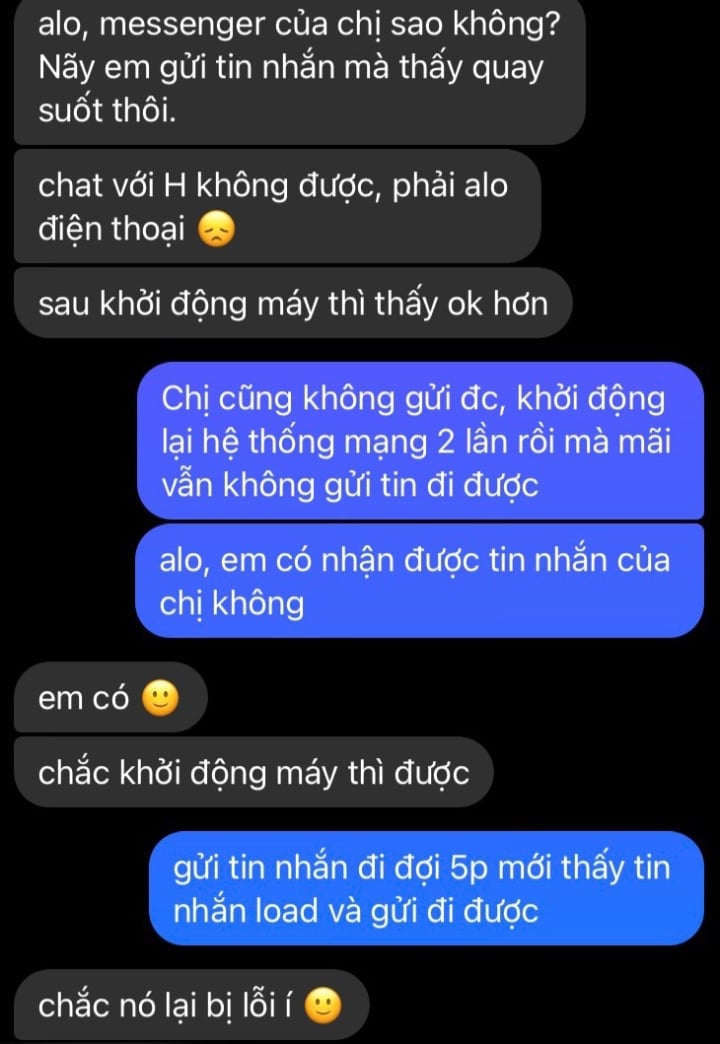 메신저 앱이 다운돼 페이스북 사용자 다수가 메시지를 보낼 수 없다 - 1