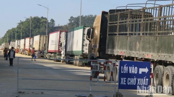 Les postes-frontières de Lang Son rouvrent pour le dédouanement des marchandises