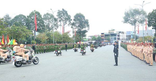 Hình ảnh Công an Đồng Nai ra quân trấn áp tội phạm