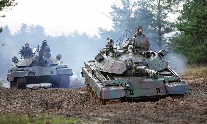 Char de combat principal M-55 S de l'armée slovène. Photo : Vojska slovène.