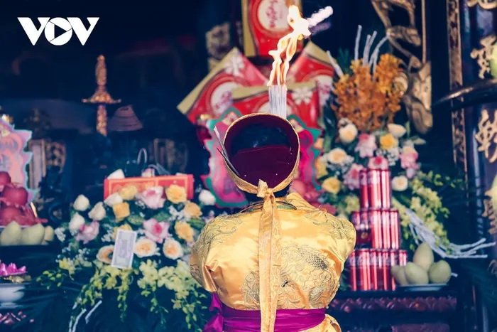 A ceremony at Tran Temple.