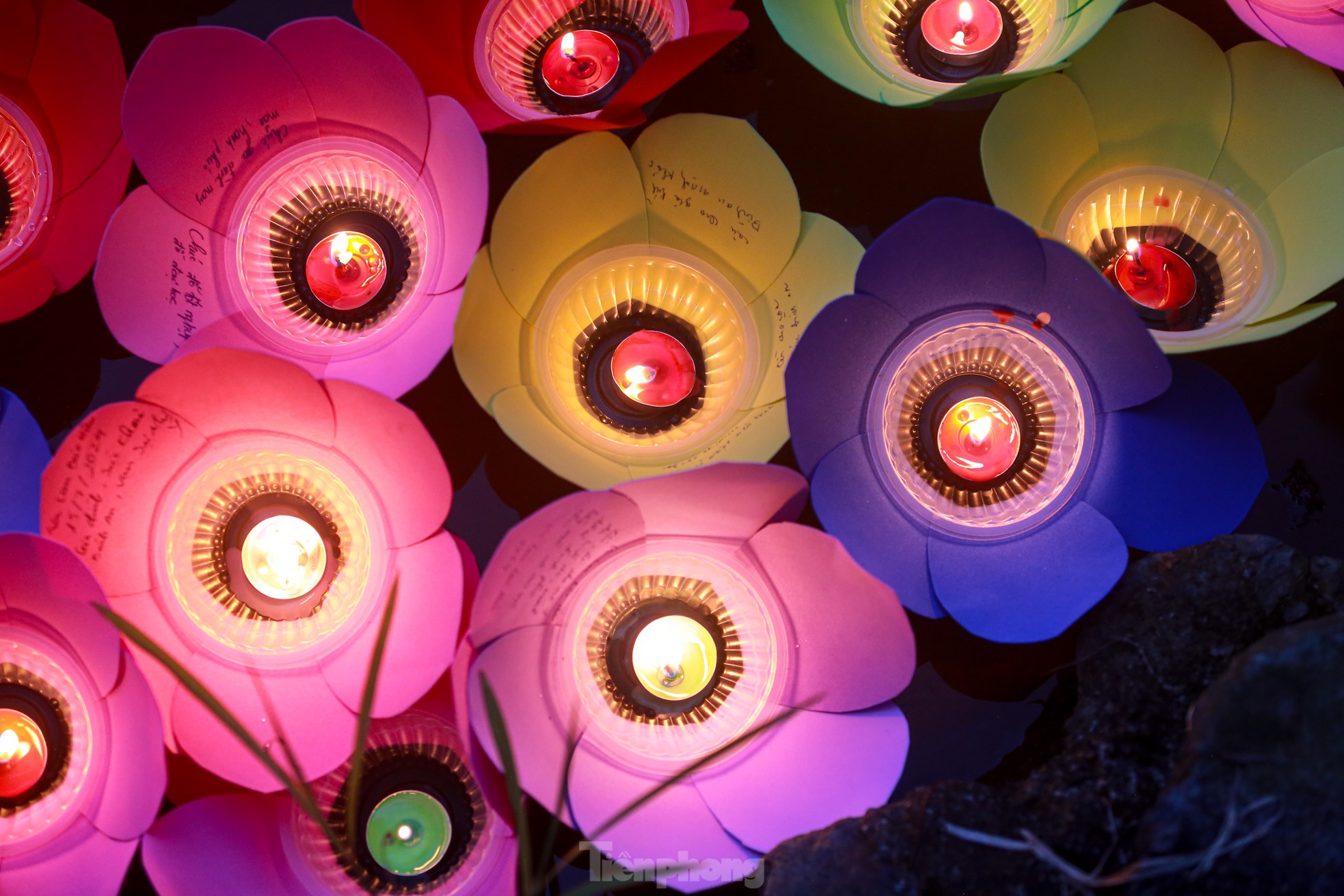 People in the capital release flower lanterns to show their gratitude during Vu Lan festival photo 27