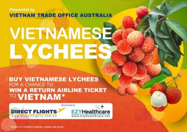 Thương vụ Việt Nam tại Australia hợp tác với các nền tảng trực tuyến xúc tiến tiêu thụ quả vải