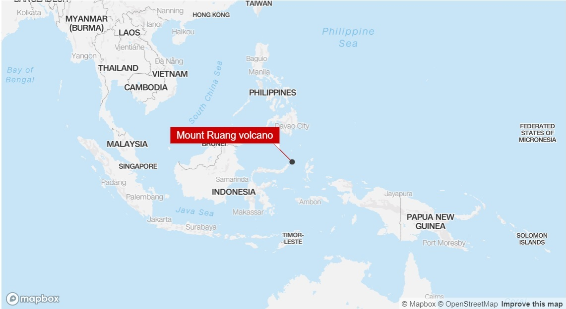 volcano eruption in indonesia population and airport east of picture 2