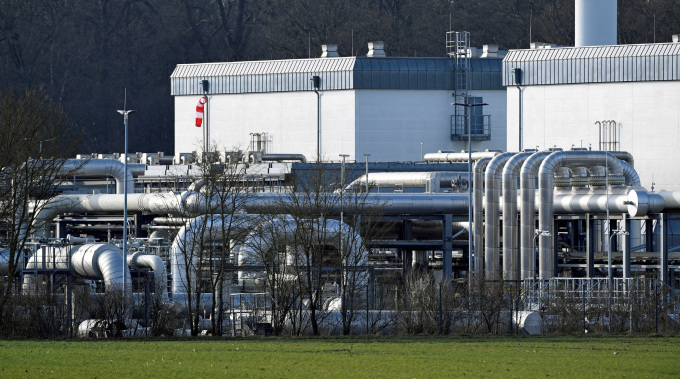 La terminal de gas de Astora, la mayor instalación de almacenamiento de gas de Europa Occidental, en Rehden, Alemania, el 16 de marzo de 2022. Foto: Reuters