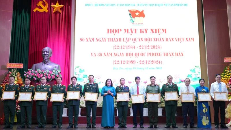 Ben Tre holds meeting to celebrate 80th anniversary of Vietnam People's Army