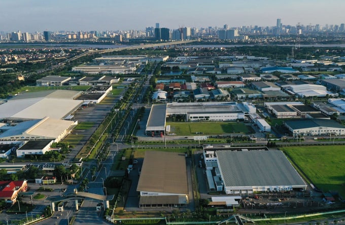 Eine Ecke des Industrieparks Bac Thang Long, Bezirk Dong Anh. Foto: Giang Huy