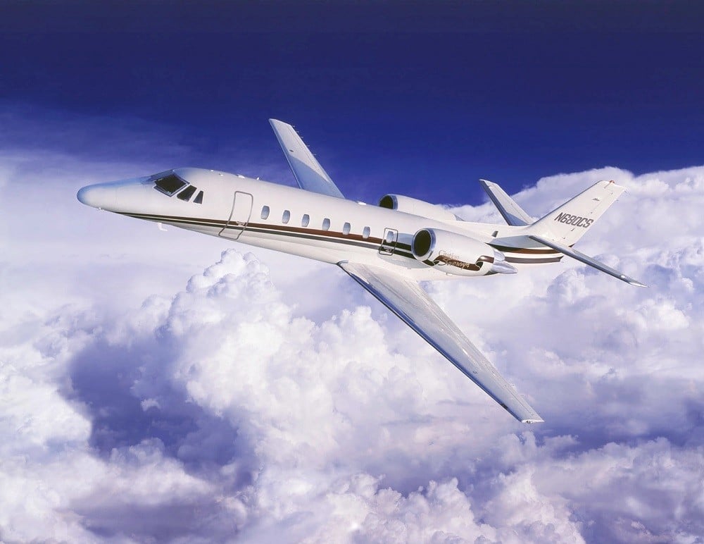 (06.05) Cessna Citation, loại máy bay đã bay ngang bầu trời thủ đô Washington D.C. (Mỹ) chiều ngày 4/6 vừa qua. (Nguồn: Getty Images)