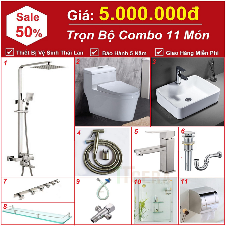 Thiết bị vệ sinh TTCERA mừng chi nhánh mới, giá giảm tới 50% - 2