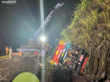 Scène de l'accident de voiture.