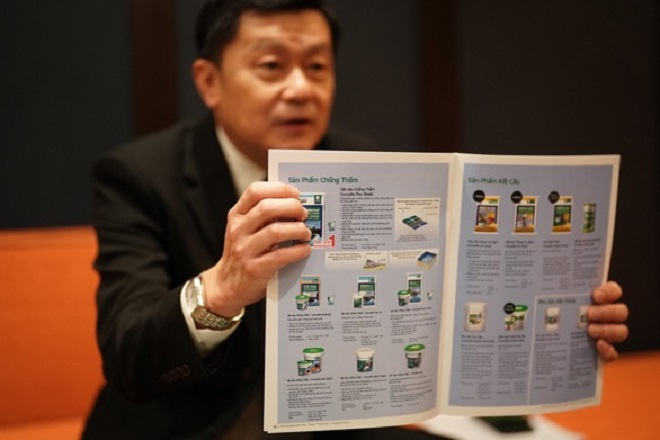 Crocodile brand building materials are trusted by many Vietnamese people.