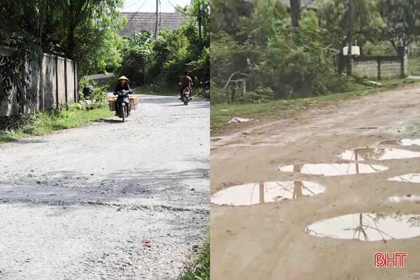 タイソン町の100世帯は道路がひどく損壊したために悲惨な状況にある。