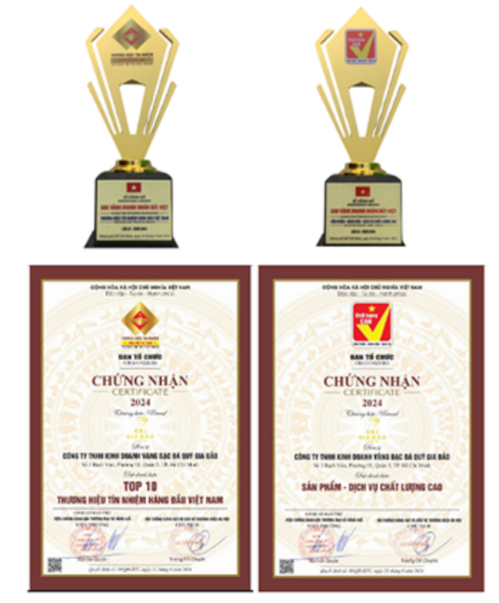 Công sức của đội ngũ được đền đáp với những giải thưởng nhận được.