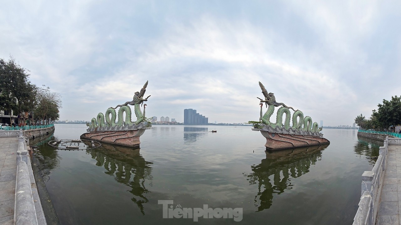 Little-known story about the pair of dragons erected in West Lake during the Ly Dynasty, photo 1