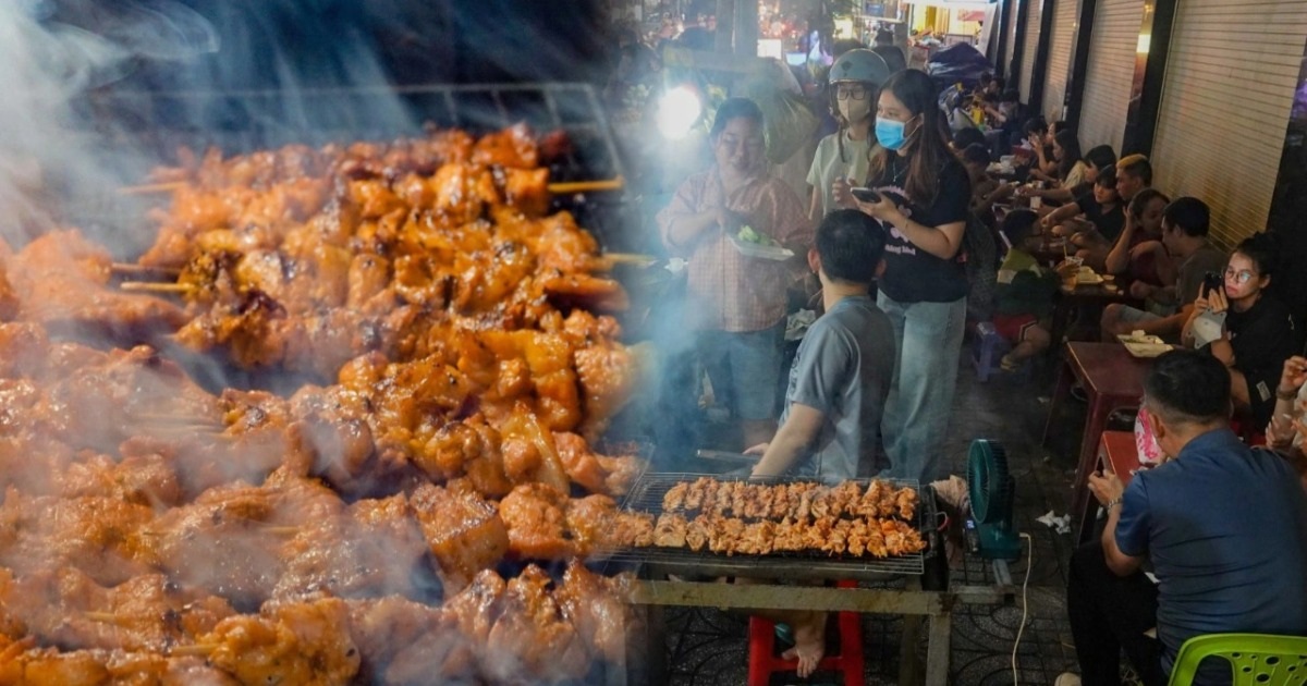 Grillspießladen mit einem Umsatz von über 16 Millionen VND/Tag: Das Geheimnis, um mit Kunden überfüllt zu sein